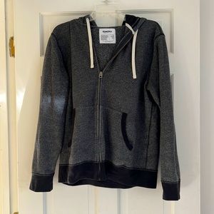 Gray Zip-Up Hoodie. Size L.